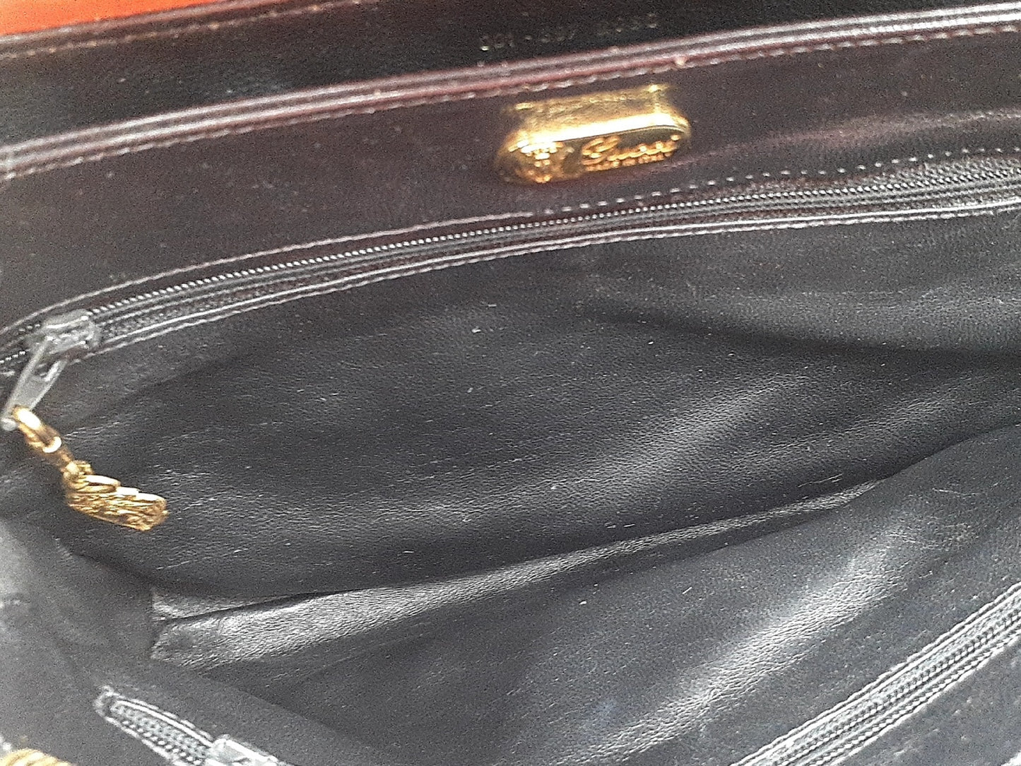 GUCCI GG Supreme 4-Piece Set, GG Supreme Micro GG Sherry Line, Gold Hardware, Vintage Leather Shoulder Bag, Second Bag, Shoulder Bag