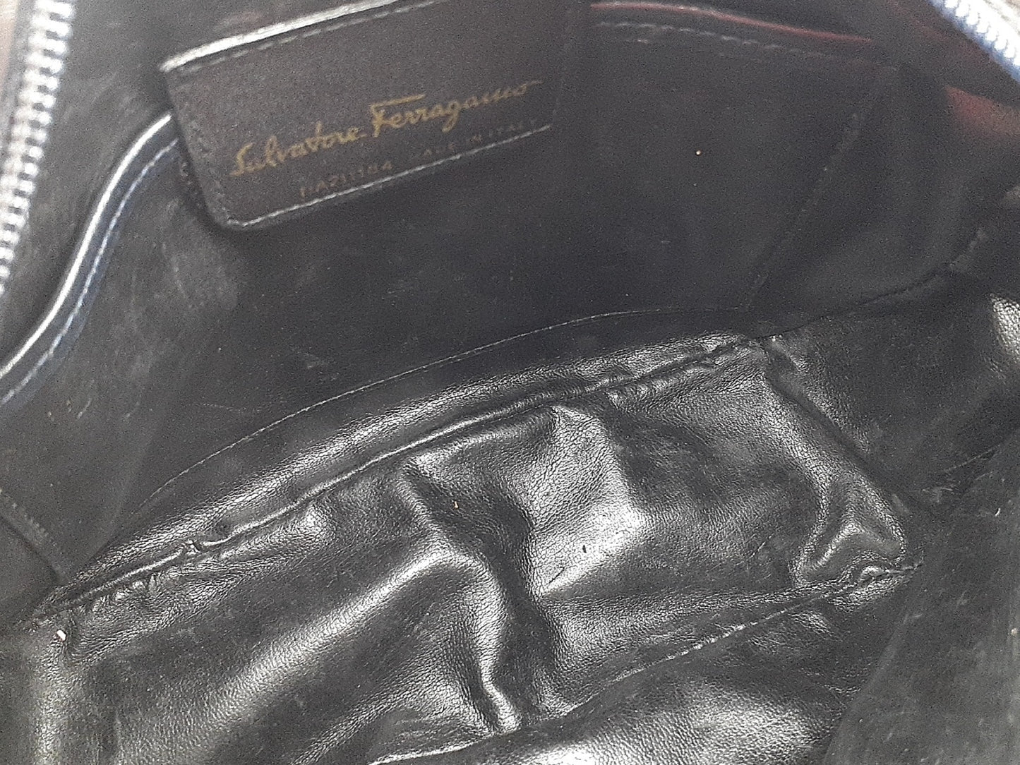 Salvatore Ferragamo Vara 4-Piece Set Vara Gancini Lizard Leather Shoulder Bag with Gold Hardware