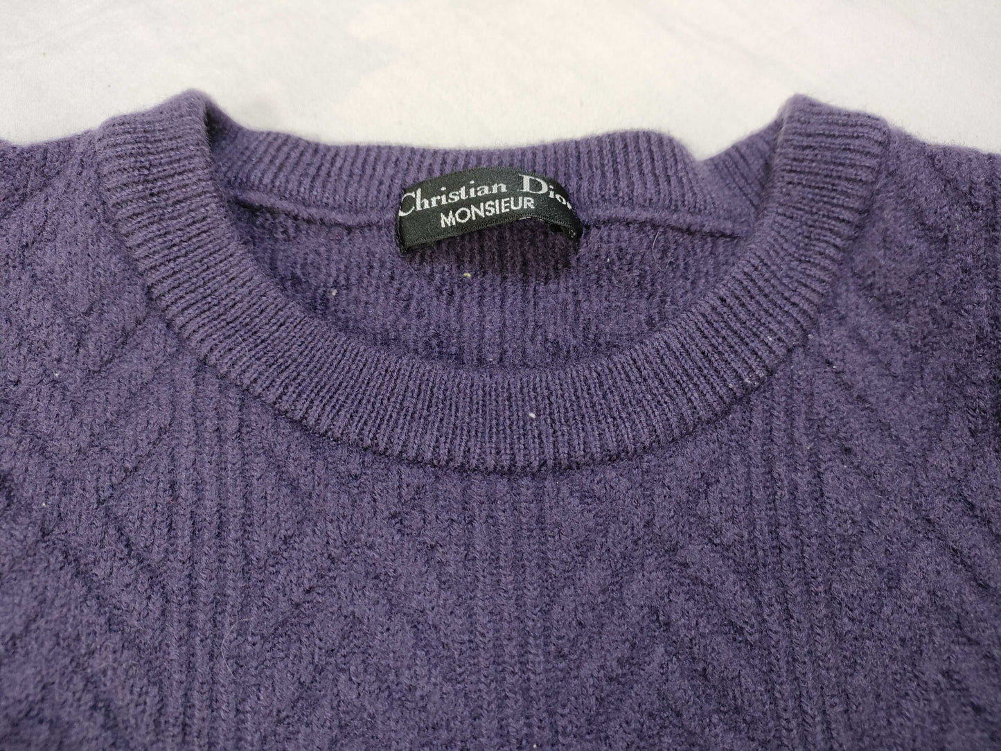 Dior Christian Dior Cable Knit Thick Top