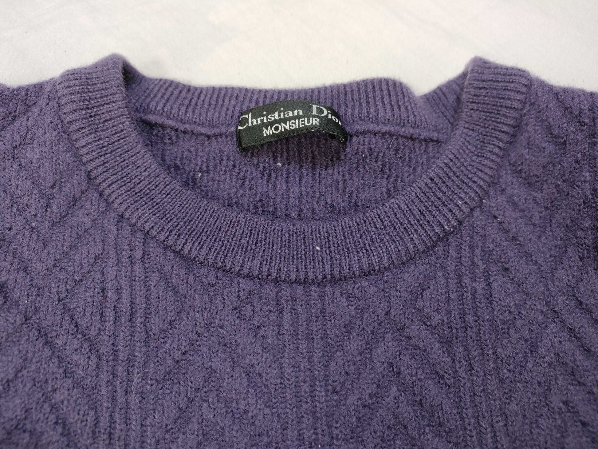 Dior Christian Dior Cable Knit Thick Top