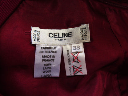 CELINE Gold Chain Skirt, Wool Skirt