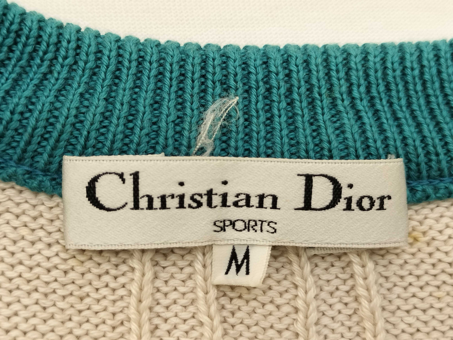 Dior Christian Dior Cable Knit Wool Thick Top