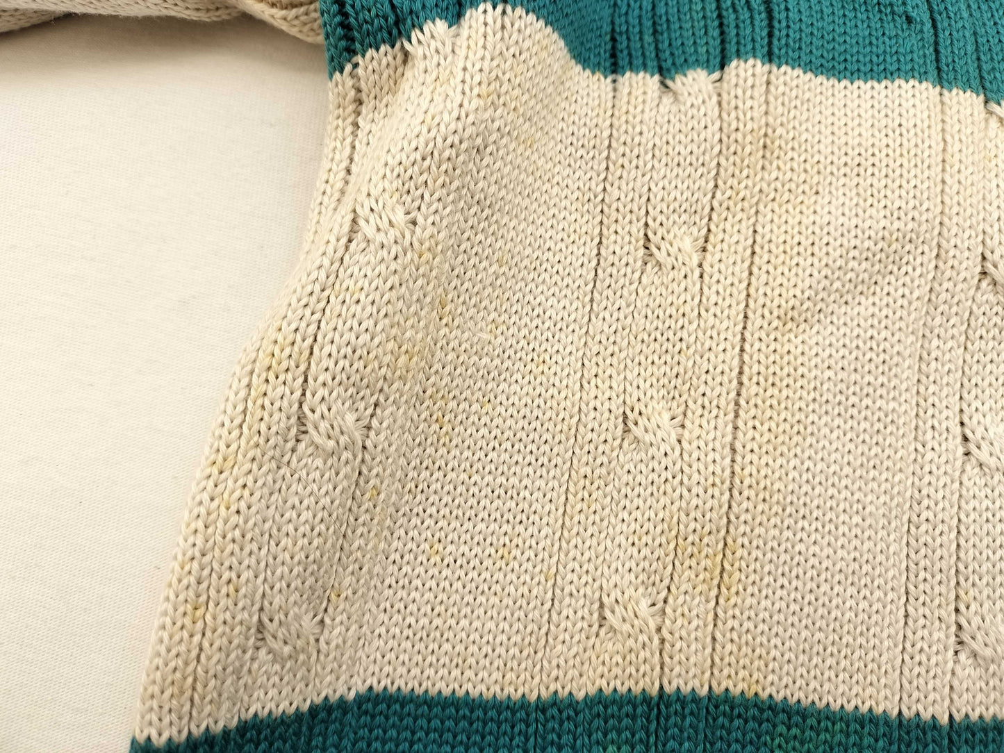 Dior Christian Dior Cable Knit Wool Thick Top