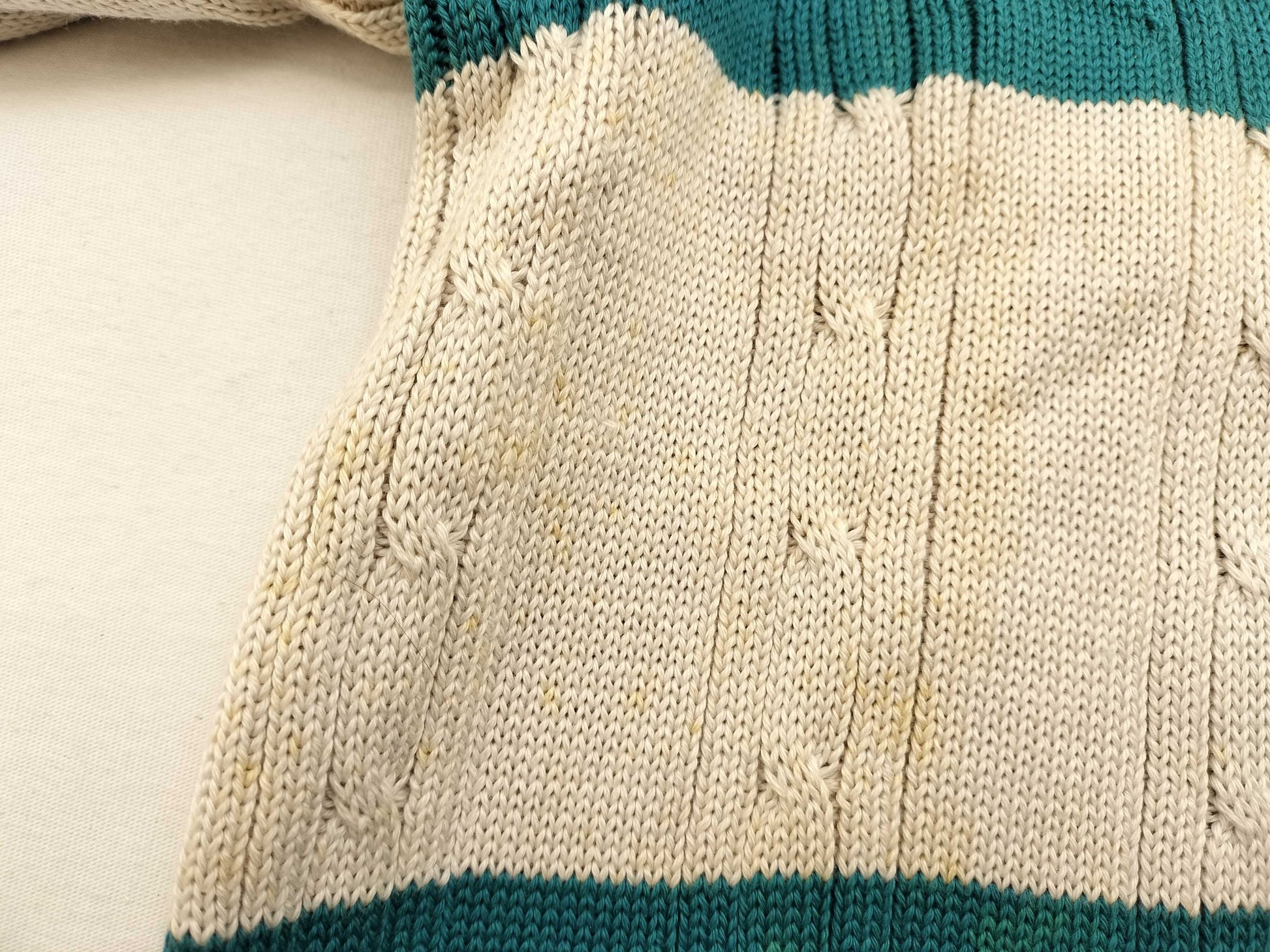 Dior Christian Dior Cable Knit Wool Thick Top