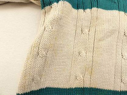 Dior Christian Dior Cable Knit Wool Thick Top