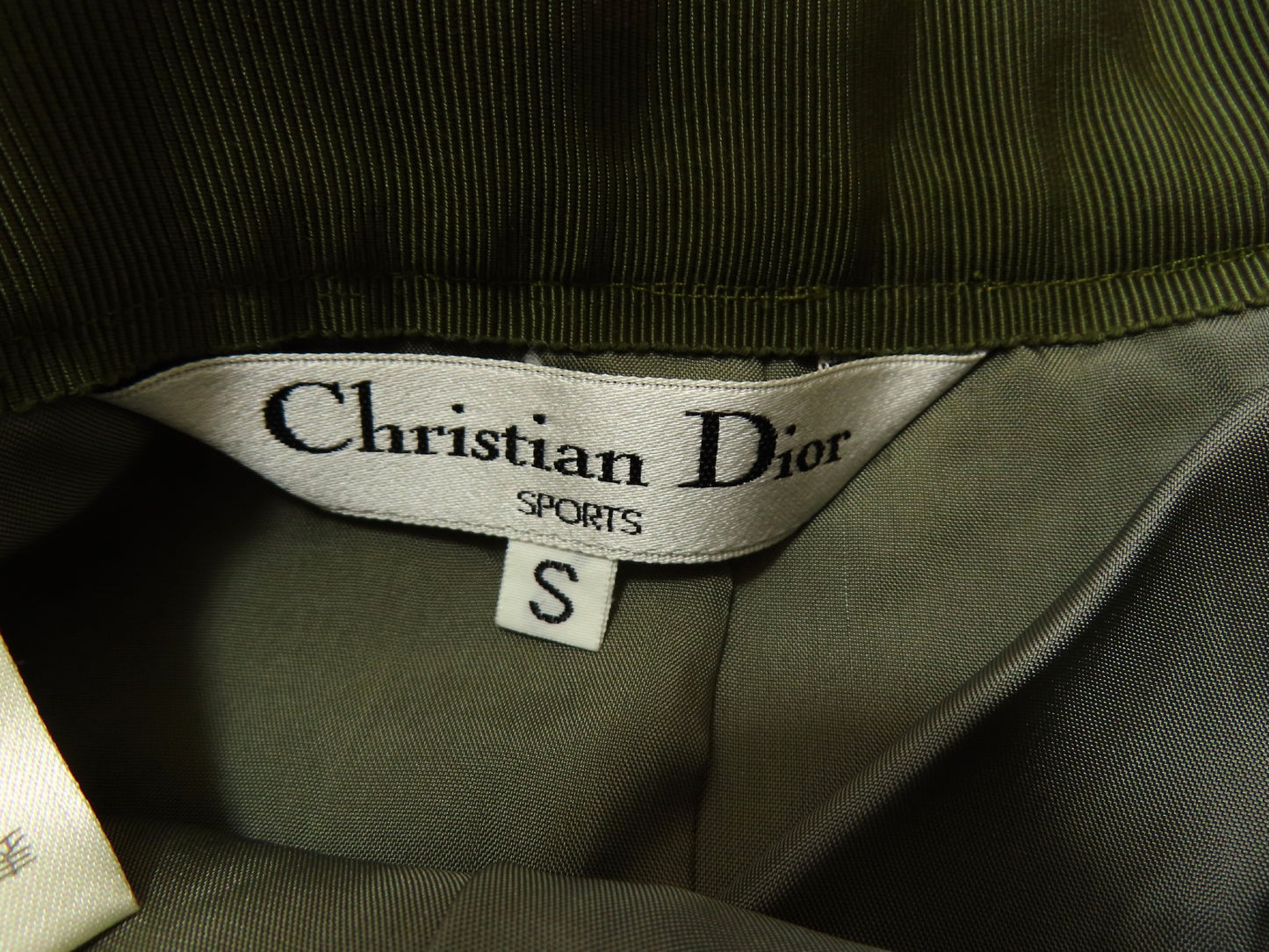 Christian Dior Christian Dior Houndstooth Wool Long Pleated Skirt