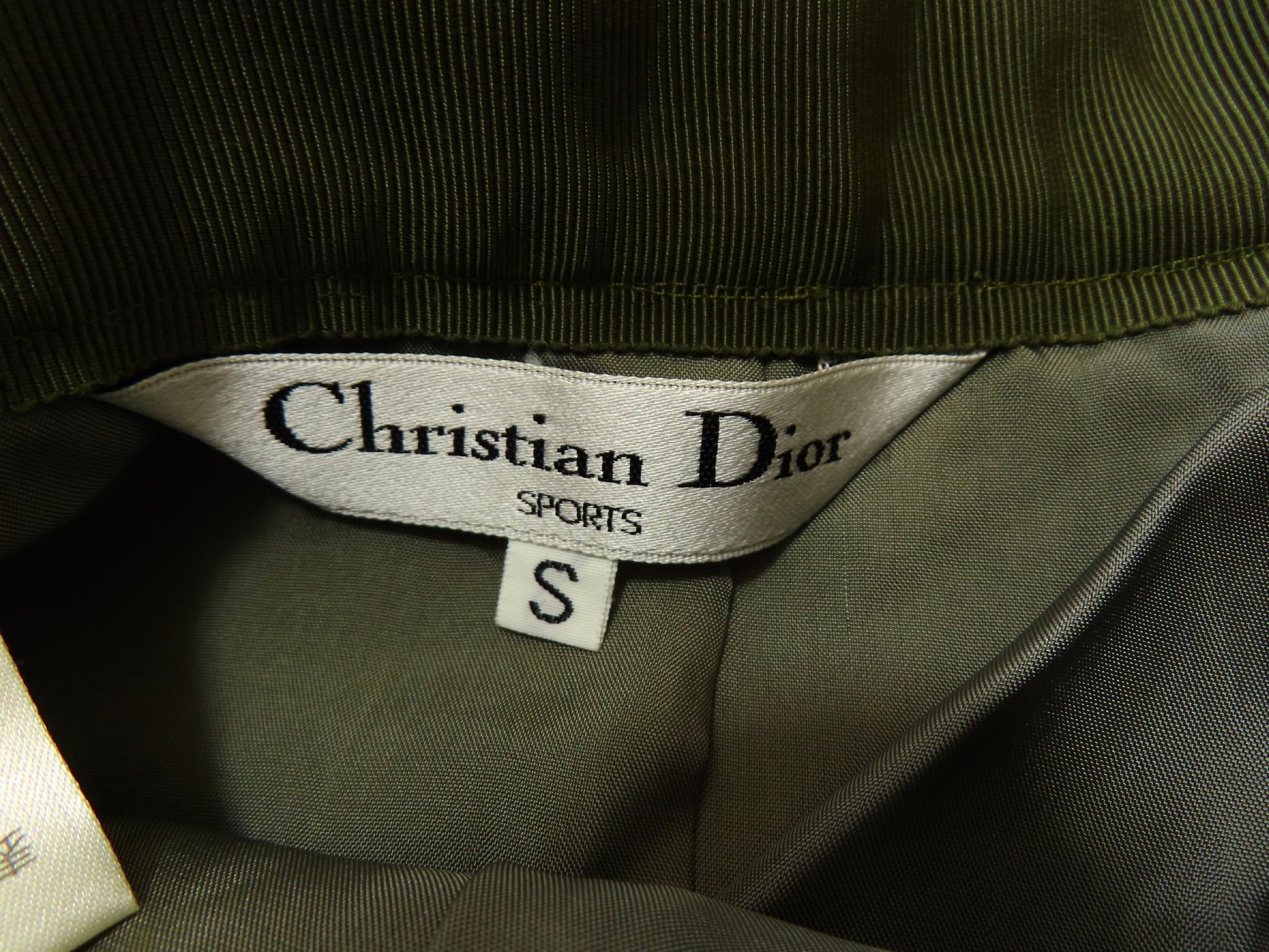 Christian Dior Christian Dior Houndstooth Wool Long Pleated Skirt