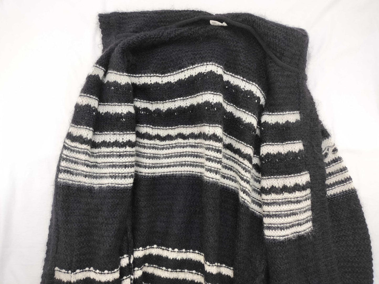 SAINT LAURENT Men's SAINT LAURENT PARIS Long Knit Cardigan in Black Wool