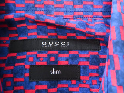 GUCCI Men's Horsebit Print Shirt, Horsebit Top