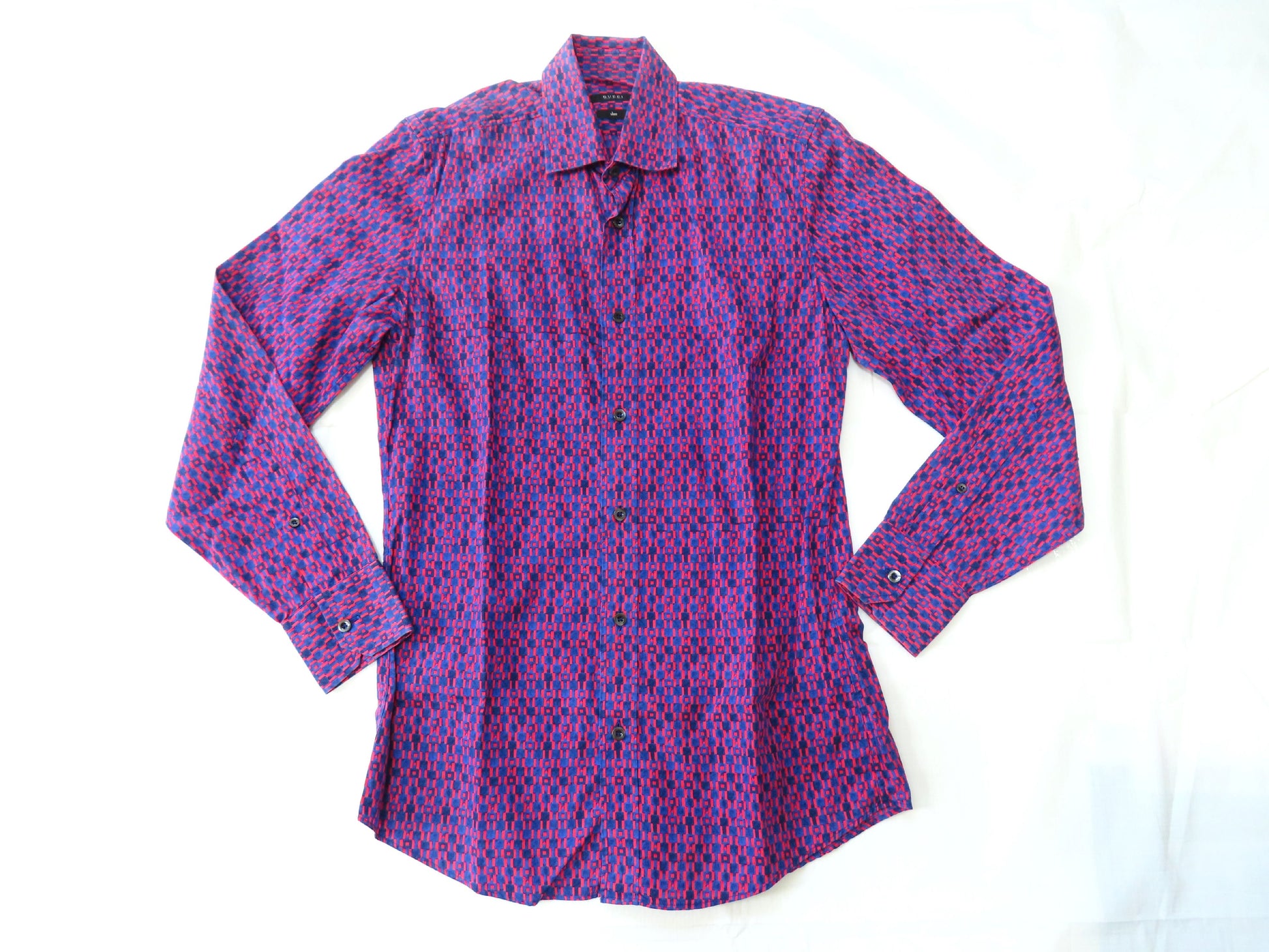 GUCCI Men's Horsebit Print Shirt, Horsebit Top