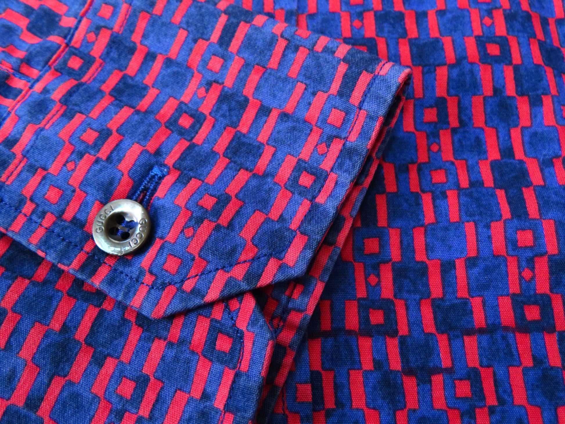 GUCCI Men's Horsebit Print Shirt, Horsebit Top