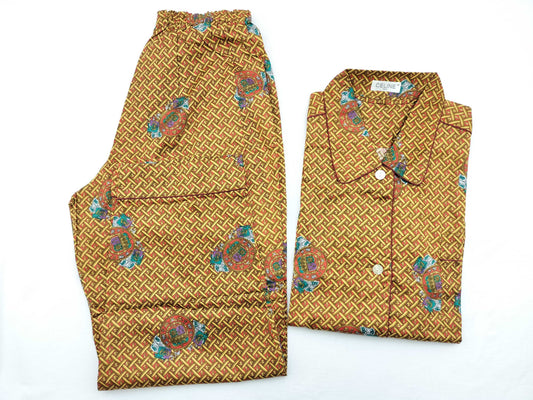 CELINE Triomphe logo button gold pattern set shirt pants other apparel