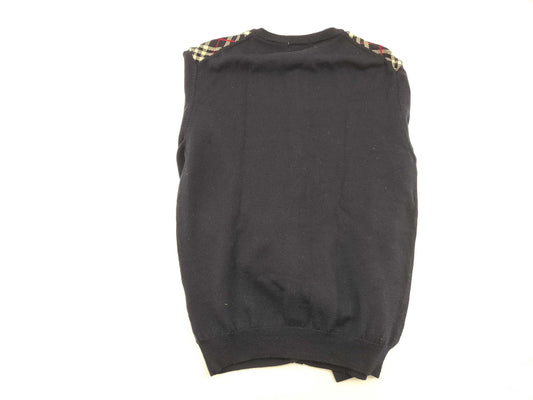 BURBERRY Horse Gold Button Nova Check Wool Cardigan Burberry Cardigan