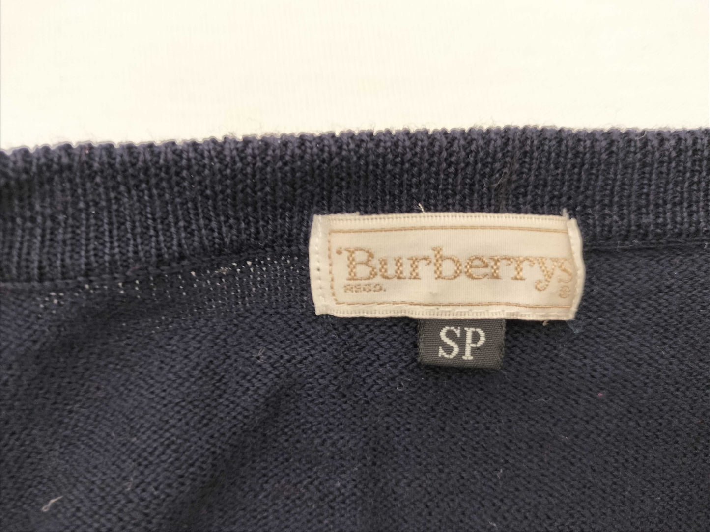 BURBERRY Horse Gold Button Nova Check Wool Cardigan Burberry Cardigan