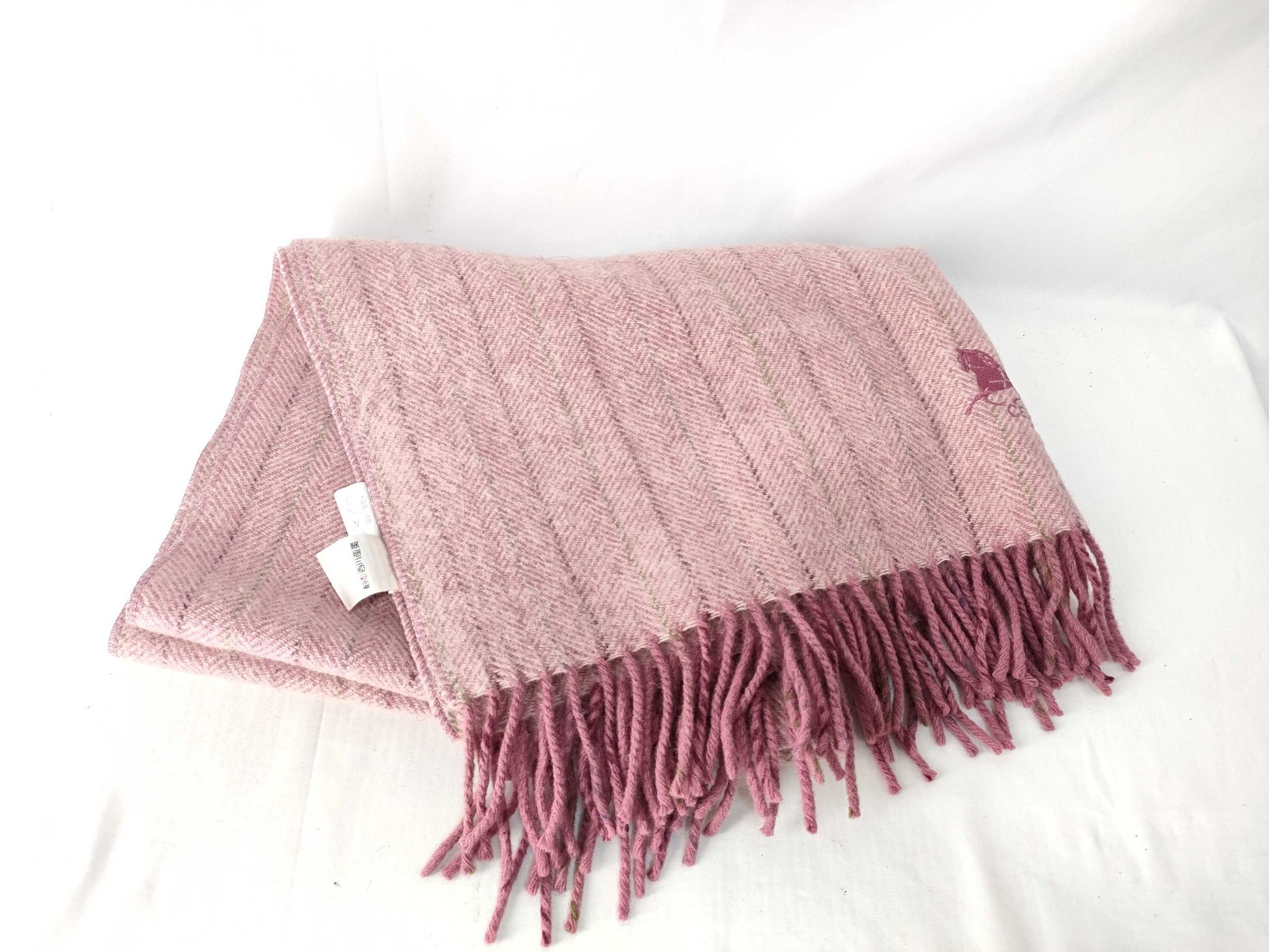 CELINE Sulky Logo Embroidered CELINE Wool Large Stole Other Apparel