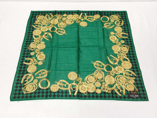 CELINE CELINE New, unused, with sticker, Triomphe Gold pattern scarf, other accessories
