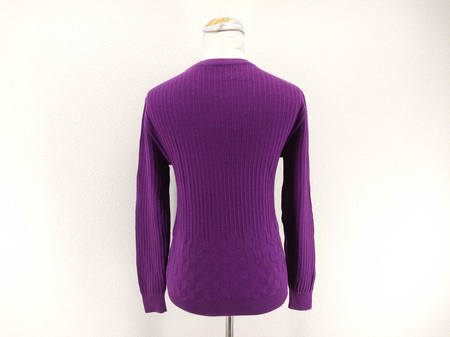 Dior Christian Dior Brand Logo Purple Wool Knit Top