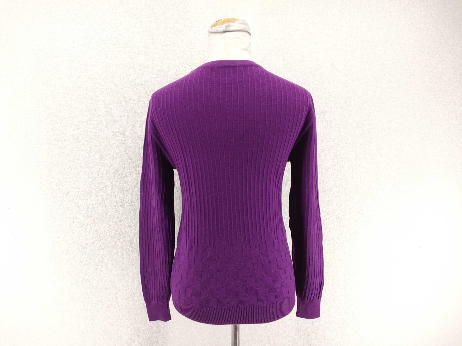 Dior Christian Dior Brand Logo Purple Wool Knit Top