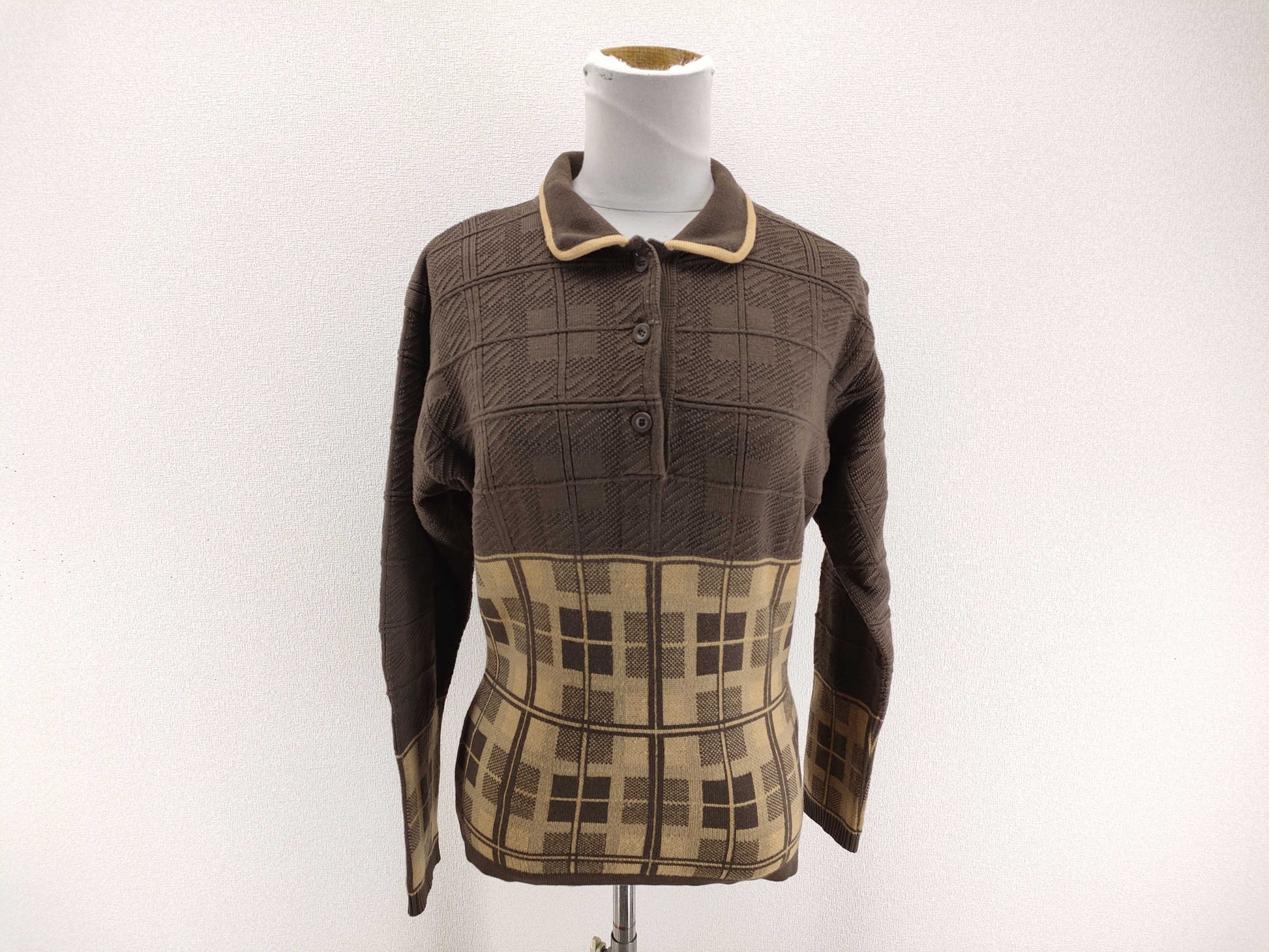 Dior Christian Dior Cable 3D 3D Design Wool Thick Knit Top