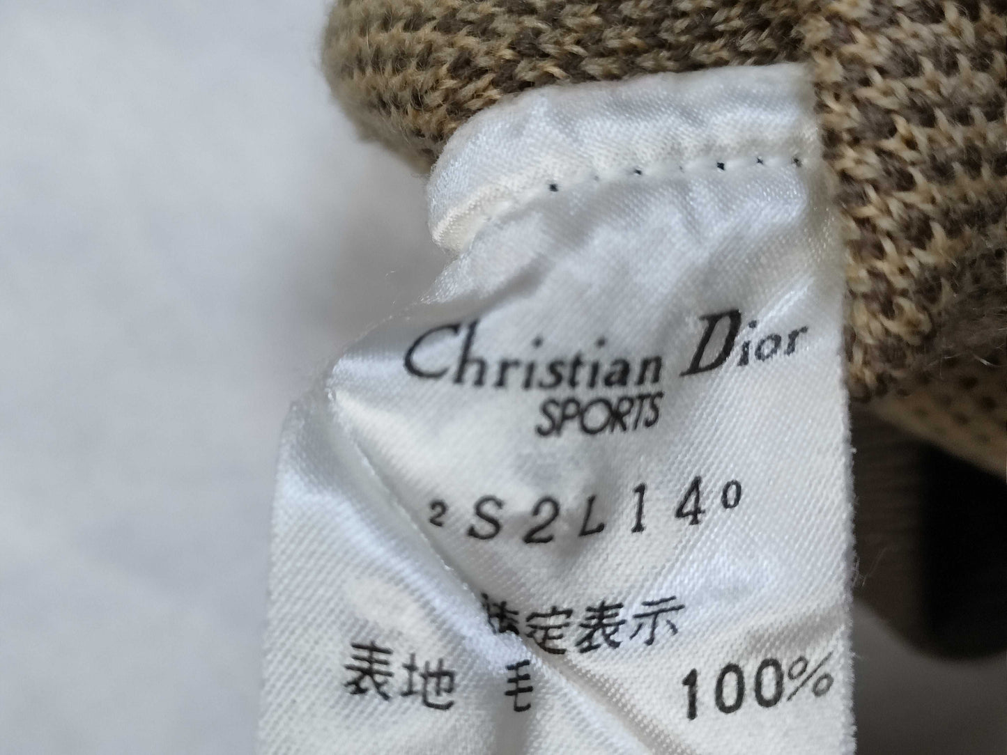 Dior Christian Dior Cable 3D 3D Design Wool Thick Knit Top