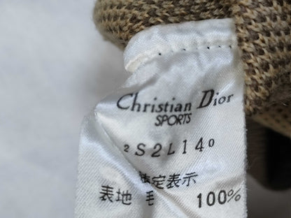 Dior Christian Dior Cable 3D 3D Design Wool Thick Knit Top