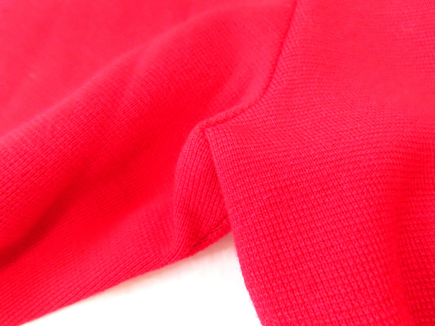 Yves Saint Laurent Two-tone Red and Black Knit Wool Top