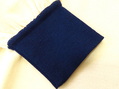 Yves Saint Laurent Two-tone Gold Button Wool Knit Top