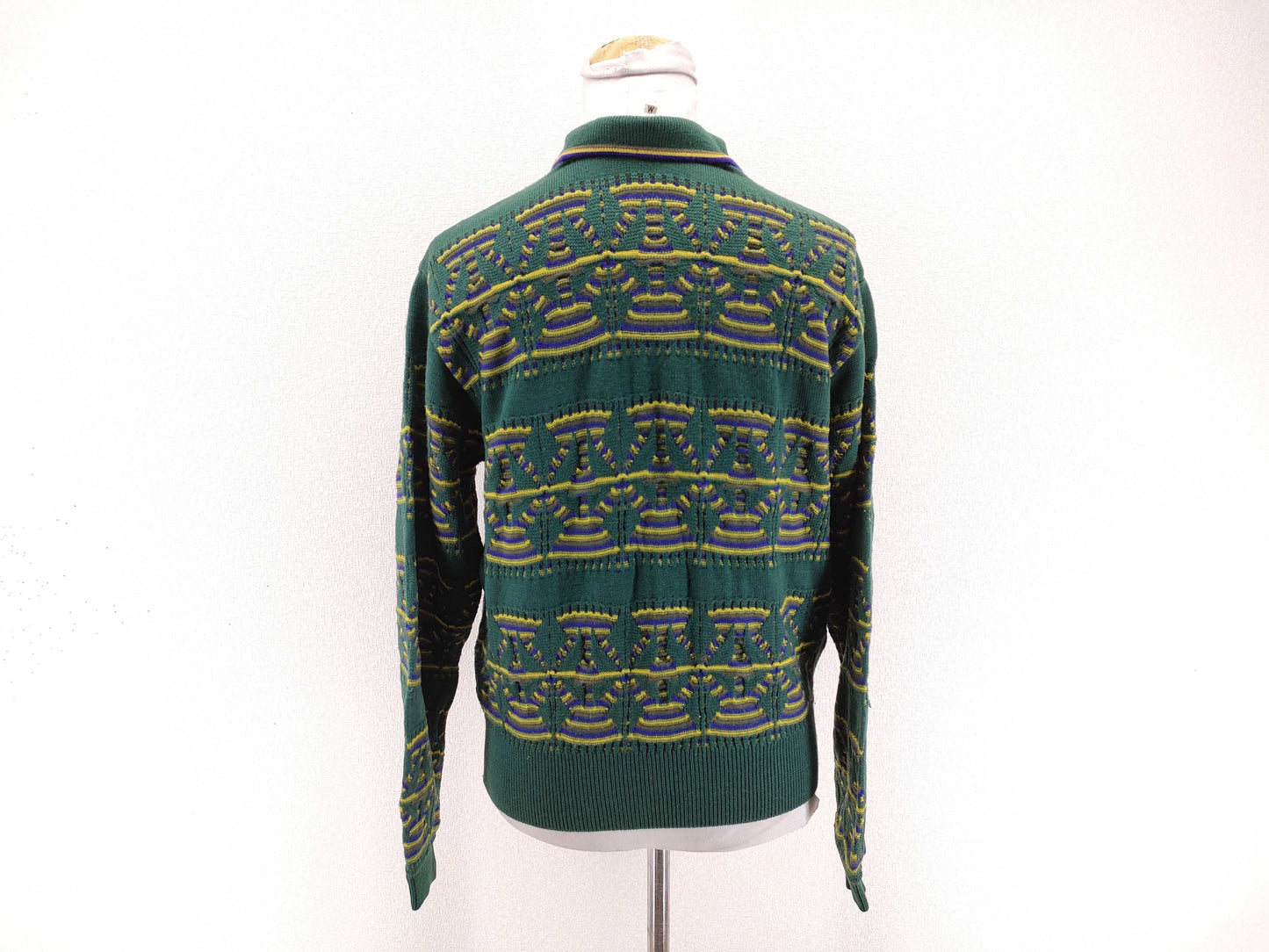 Dior Christian Dior Multicolor Wool Thick Knit Sweater Top