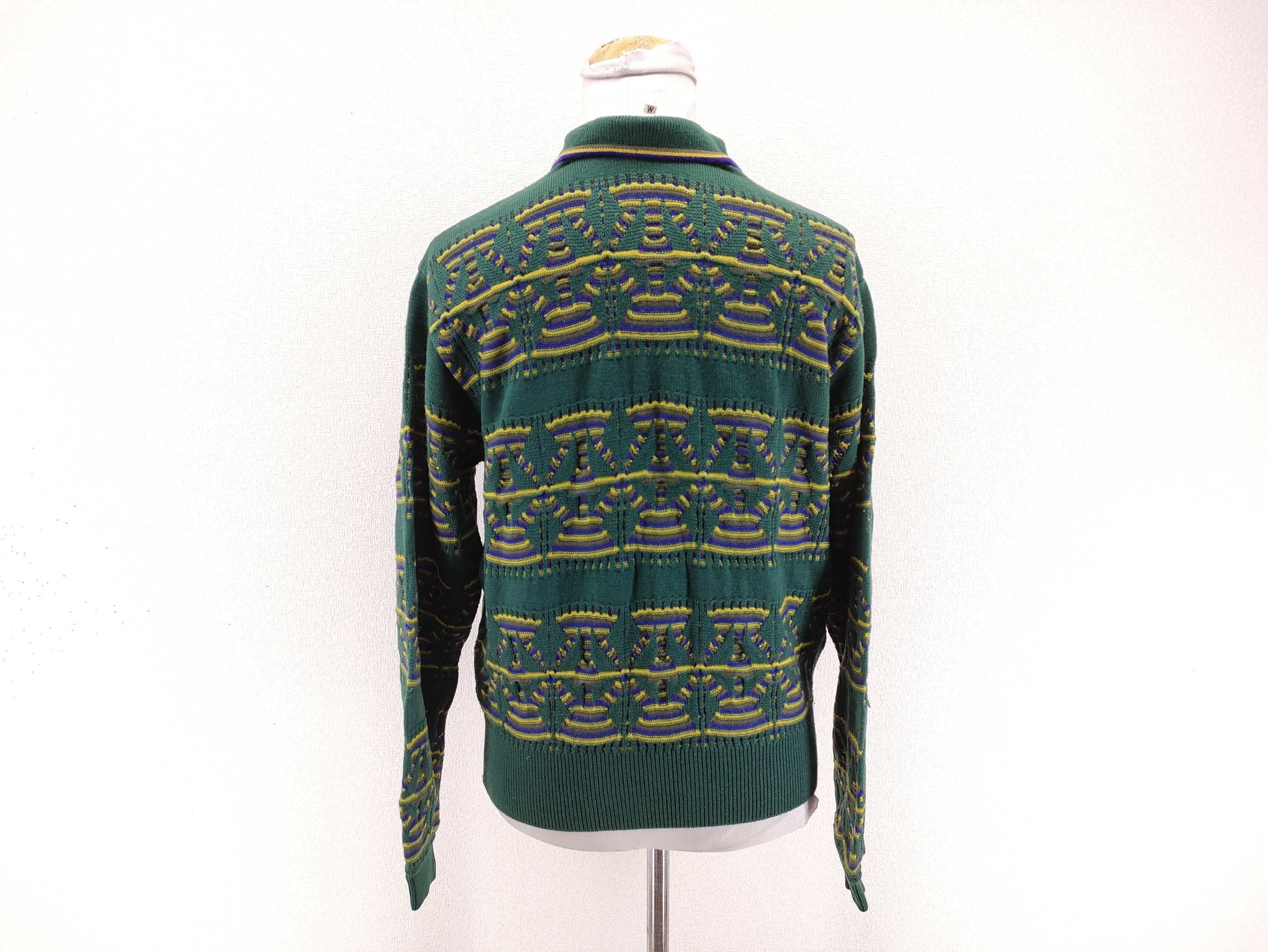 Dior Christian Dior Multicolor Wool Thick Knit Sweater Top