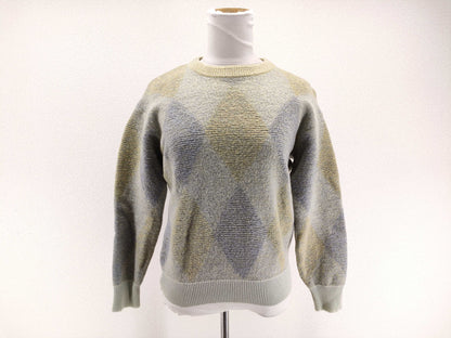 Dior Men's DIOR HOMME Argyle Wool Knit Thick Top