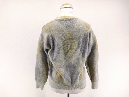 Dior Men's DIOR HOMME Argyle Wool Knit Thick Top