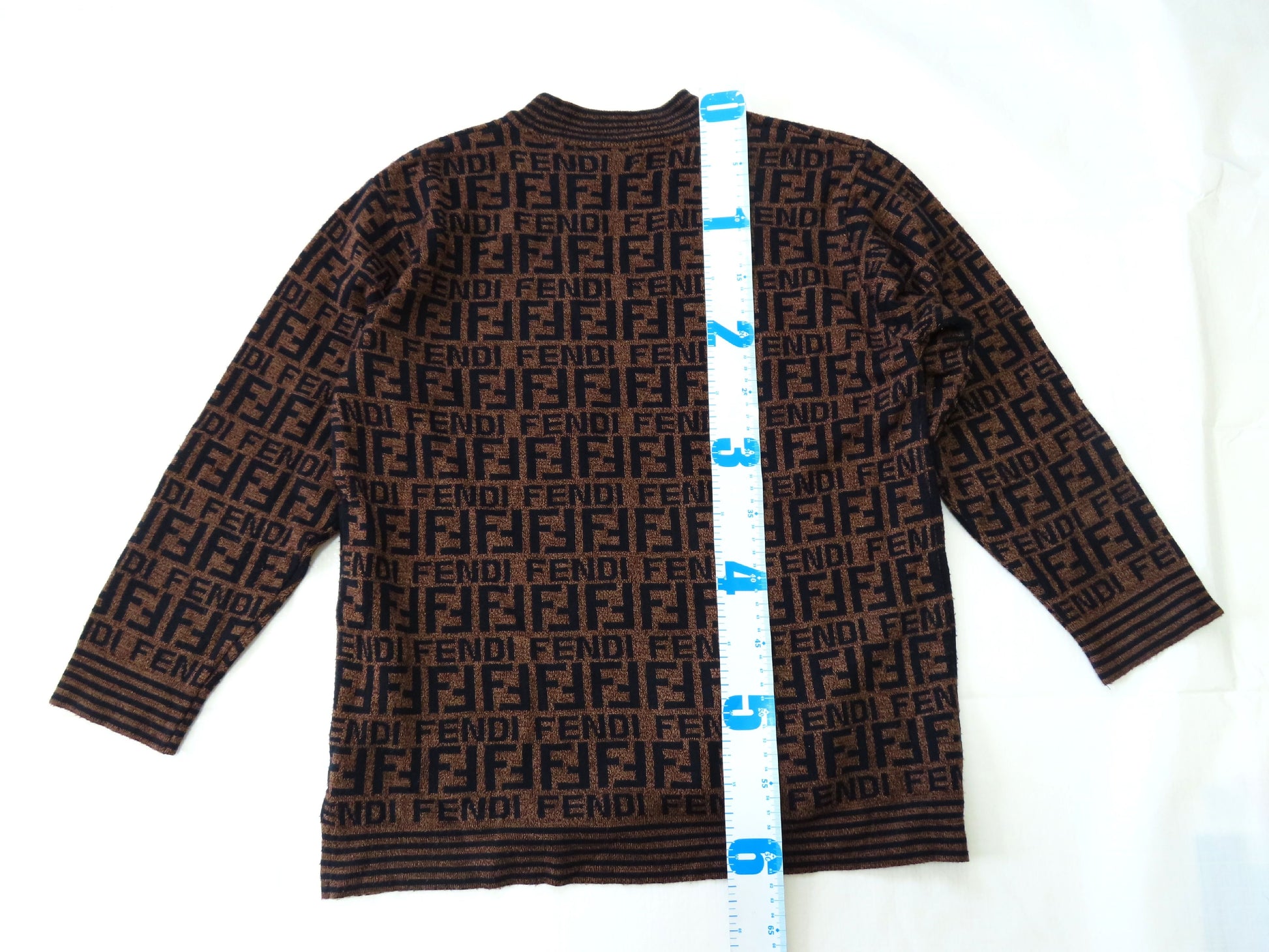 FENDI Zucca print FENDI Zucca print FF print sweater brown top