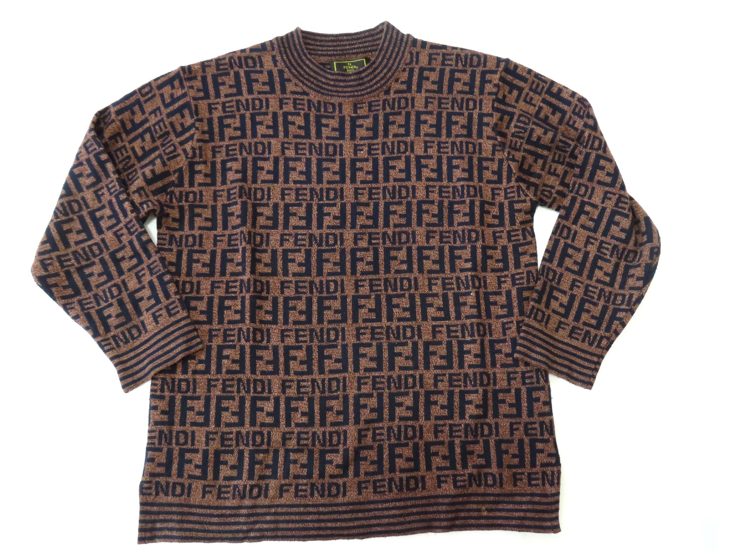 FENDI Zucca print FENDI Zucca print FF print sweater brown top