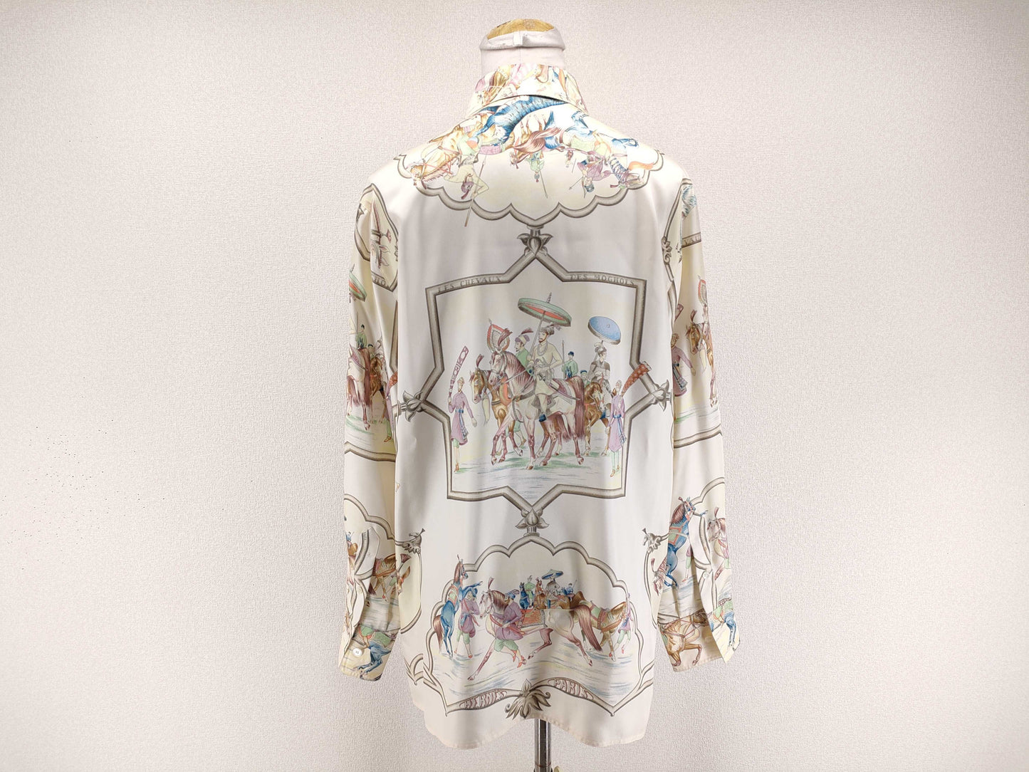 HERMES Margiela Collection 100% Silk Hermès Blouse Top