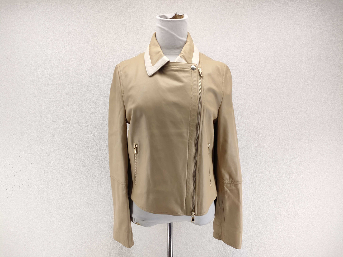 MaxMara Marella Lamb Leather Jacket, Lamb Leather, Sheep Leather, Genuine Leather, Lamb Leather Jacket