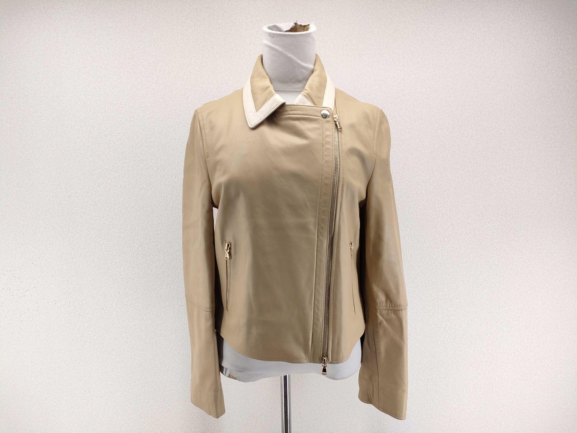 MaxMara Marella Lamb Leather Jacket, Lamb Leather, Sheep Leather, Genuine Leather, Lamb Leather Jacket