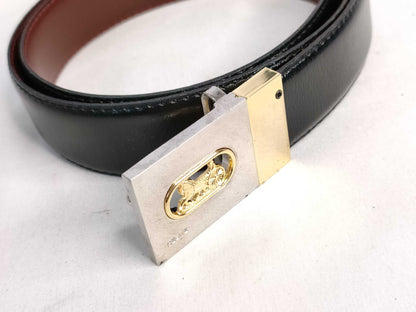 CELINE Sulky Leather Black Belt