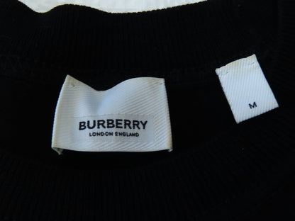 BURBERRY Men's Horseferry Black Knit Sweater, Horseferry Tops