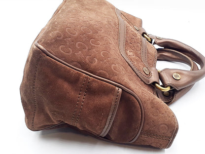 CELINE Boogie Leather Handbag with Gold Hardware