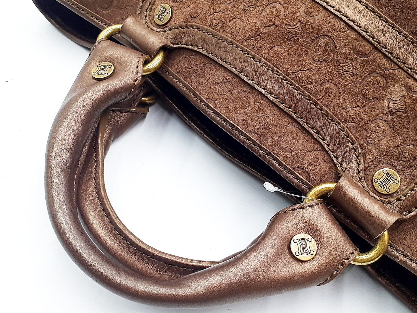 CELINE Boogie Leather Handbag with Gold Hardware