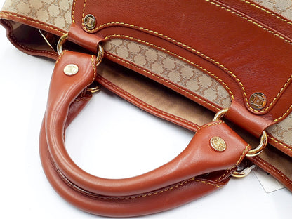 CELINE Boogie Macadam Gold Hardware Leather Handbag