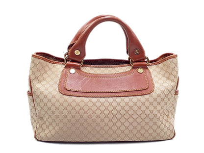 CELINE Boogie Macadam Gold Hardware Leather Handbag