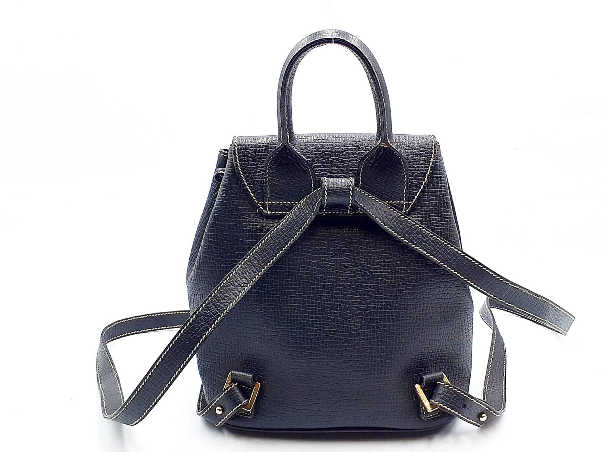 LOEWE Leather Backpack with Gold Hardware