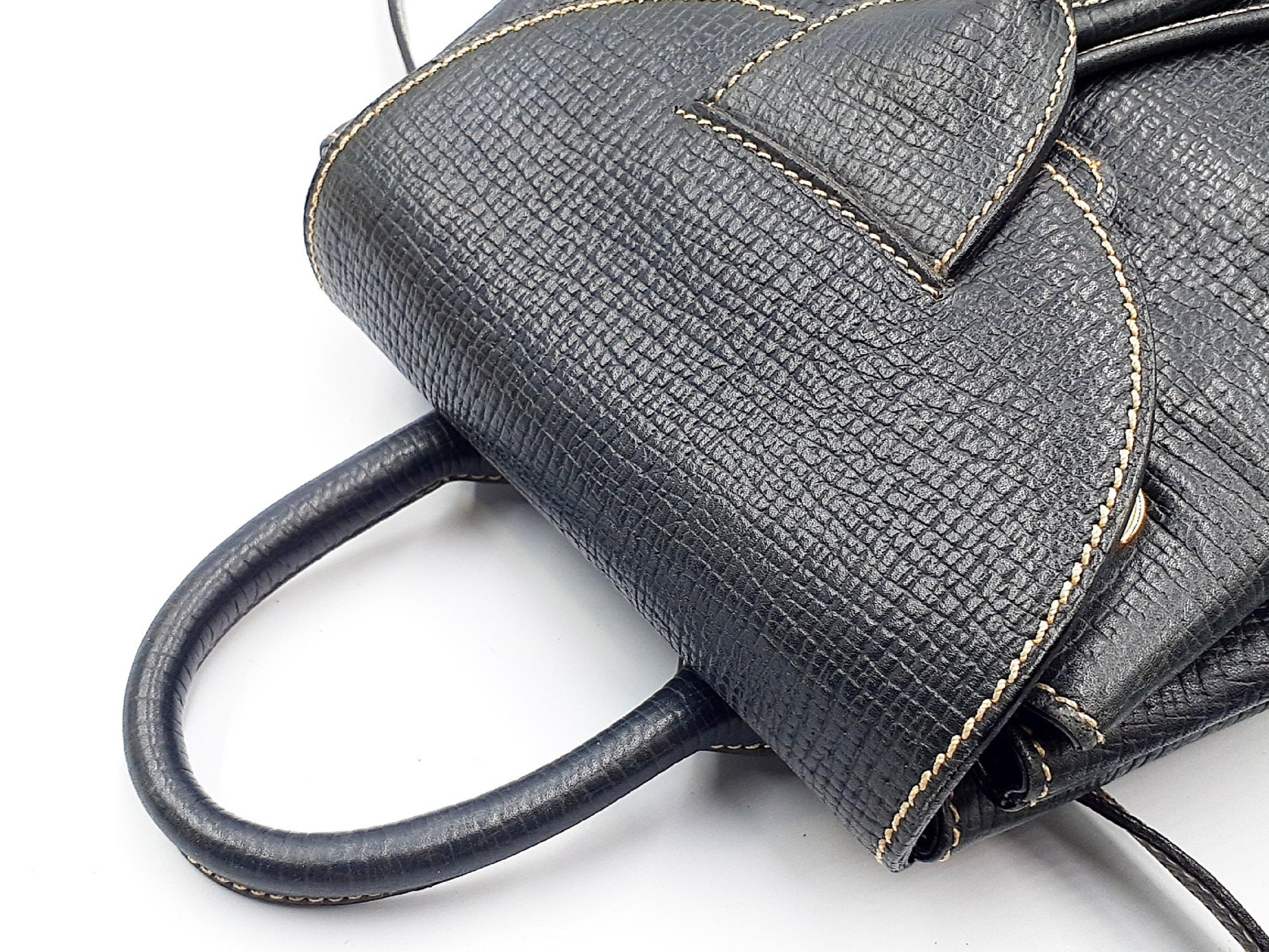 LOEWE Leather Backpack with Gold Hardware