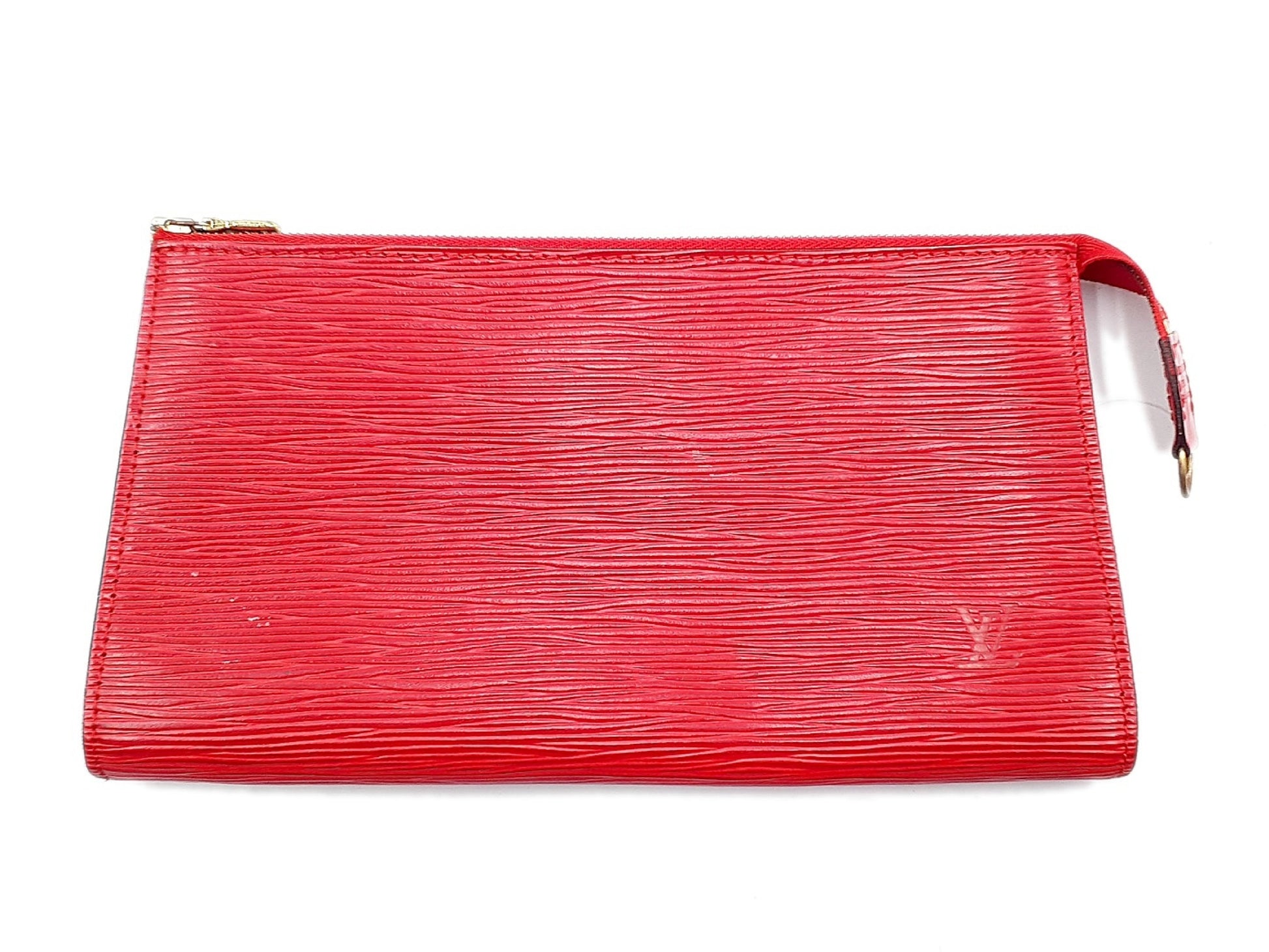 LOUIS VUITTON Epi Pochette Accessoires Castilian Red Pouch