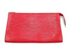 LOUIS VUITTON Epi Pochette Accessoires Castilian Red Pouch