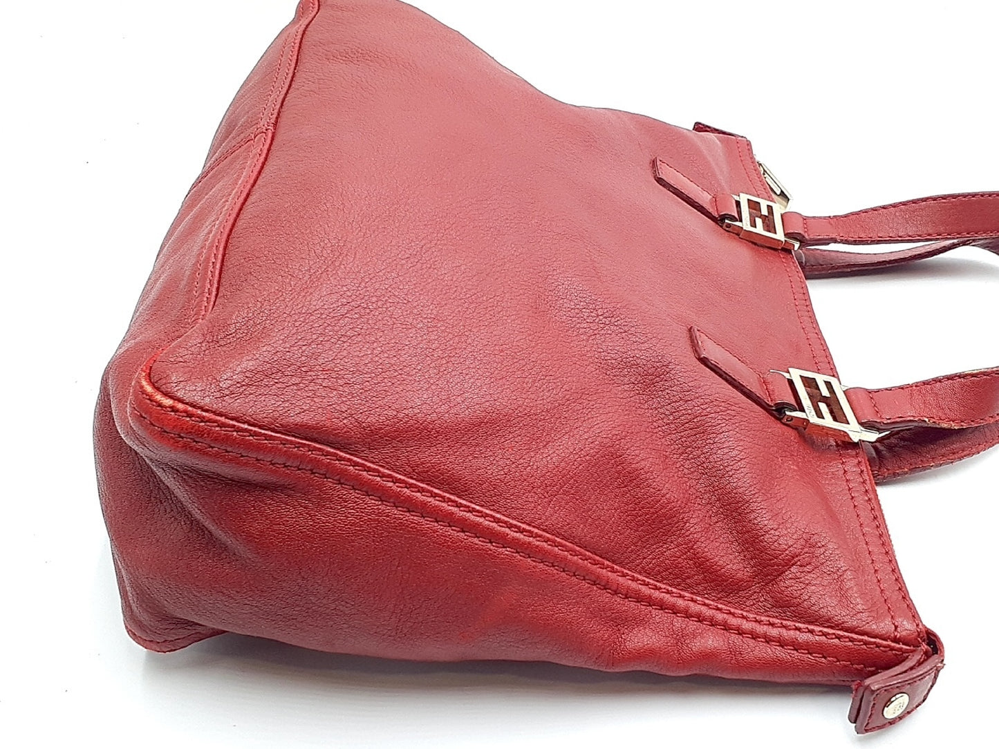 FENDI Zucca pattern leather handbag with Zucca hardware