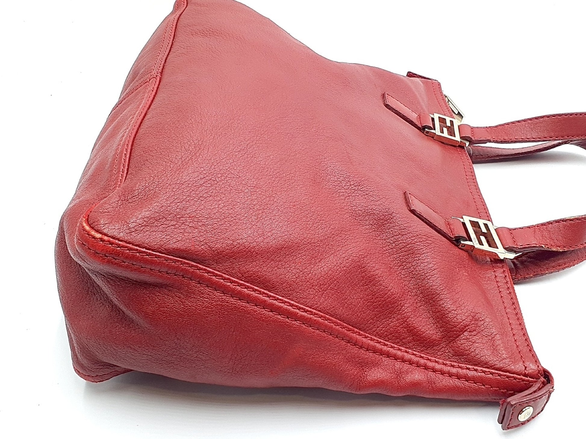 FENDI Zucca pattern leather handbag with Zucca hardware