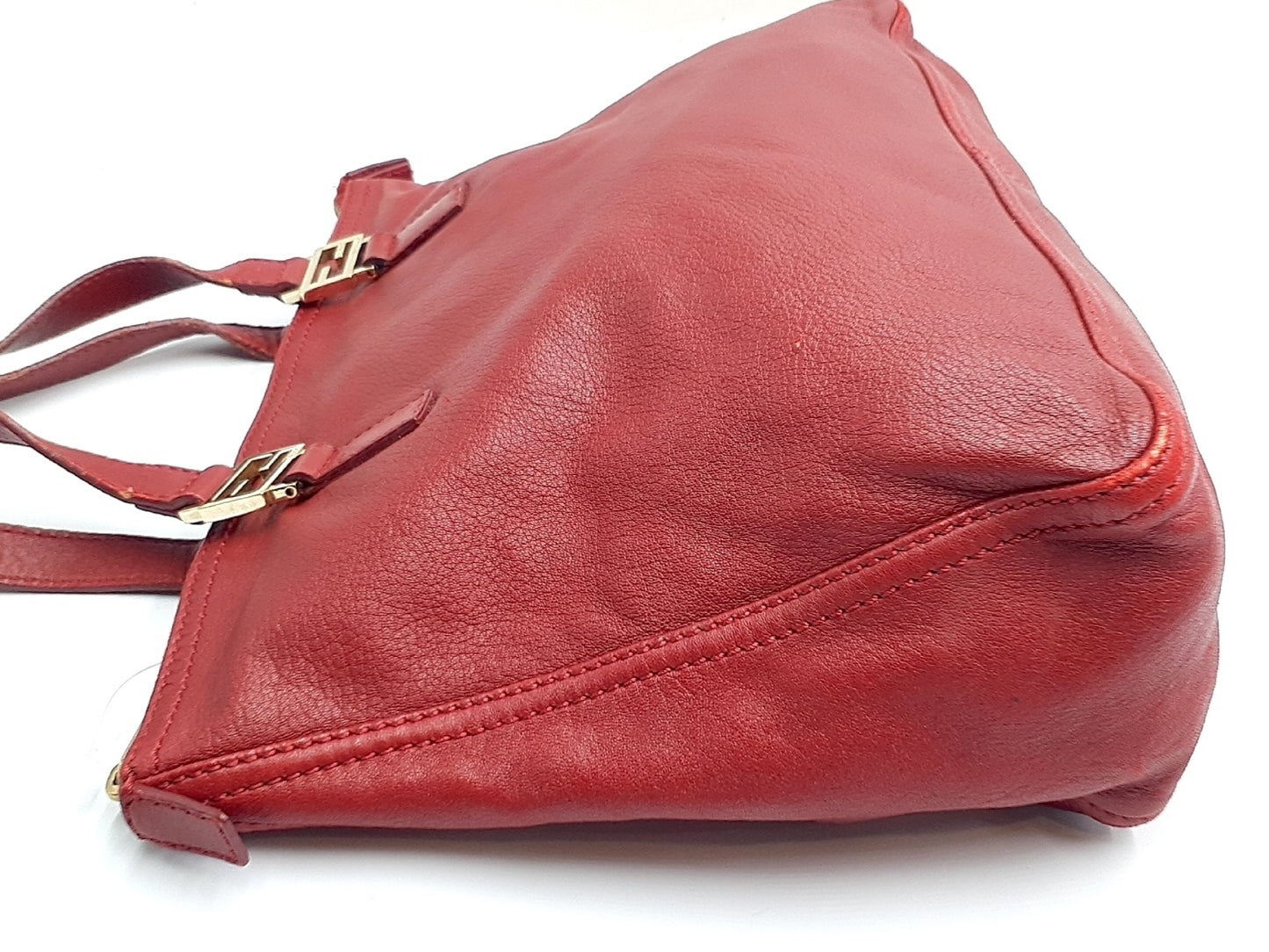 FENDI Zucca pattern leather handbag with Zucca hardware