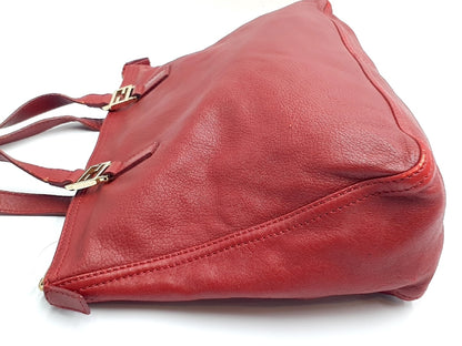 FENDI Zucca pattern leather handbag with Zucca hardware